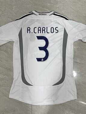 Real Madrid 06/07 Home jersey Roberto Carlos #3 US SIZE LARGE